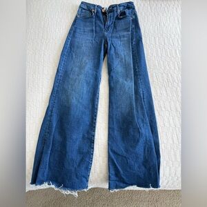 Stylish Blue Wide-Leg Jeans